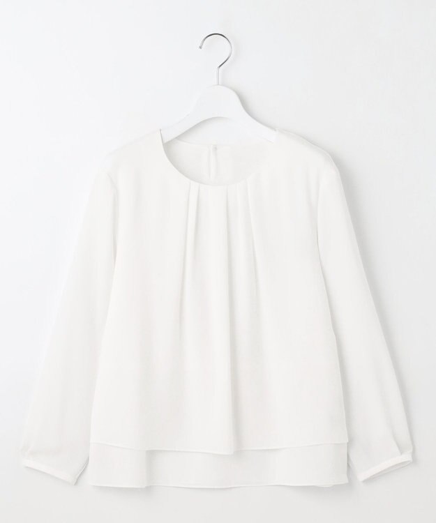 J.PRESS LADIES プルエラツイル レイヤード カットソー ホワイト系