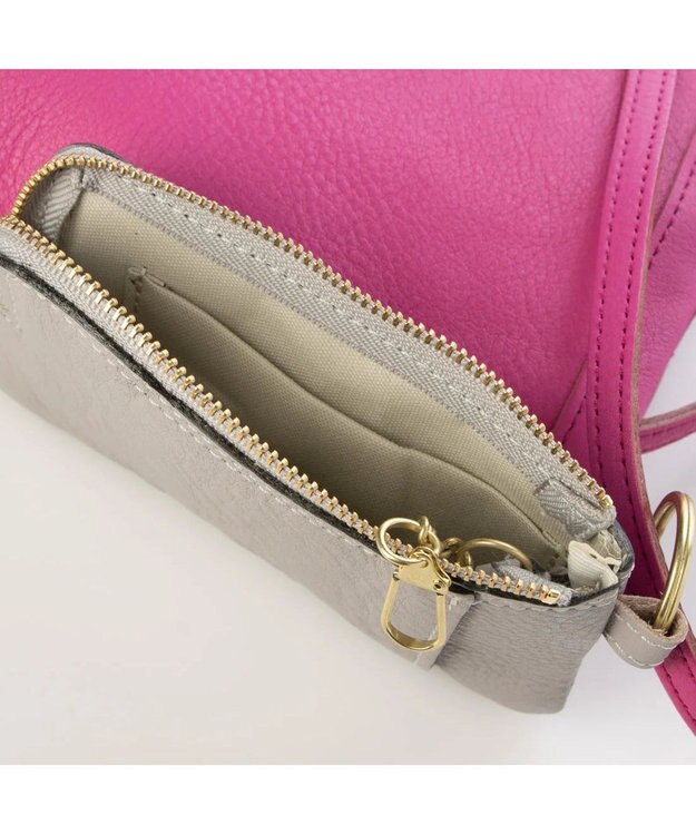 UNBILLION perche フラグメントケース付きモバイルショルダー ピンク