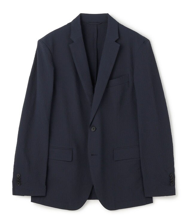 JOSEPH HOMME 【WEB・一部店舗限定】 エアーグリットサッカーストレッチ　ジャケット ネイビー系
