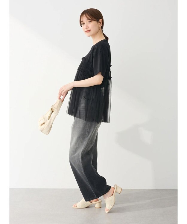 Green Parks ・ＥＬＥＮＣＡＲＥ　ＤＵＥ　チュールドッキングＴＥＥ Black