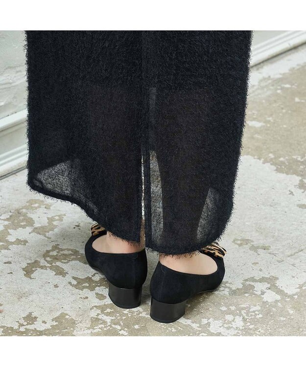 MODE ET JACOMO <MODE ET JACOMO>バックルポインテッドトゥパンプス ブラックコンビ