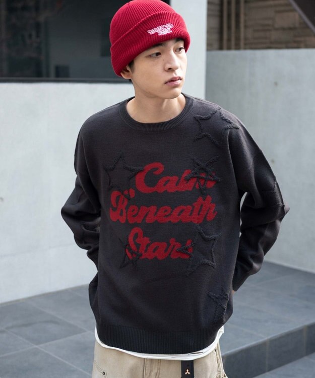 WEGO 【ユニセックス着用ITEM】パイルジャガードプルオーバー スミクロ