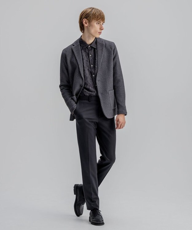 JOSEPH HOMME ストロータックステッチ　ニットジャケット グレー系