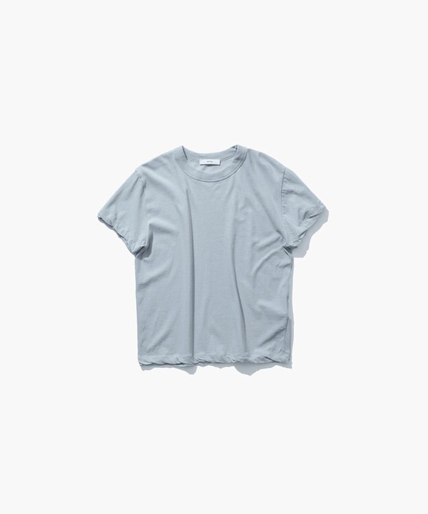 ATON FRESCA SINGLE JERSEY | コンパクトＴシャツ SAX