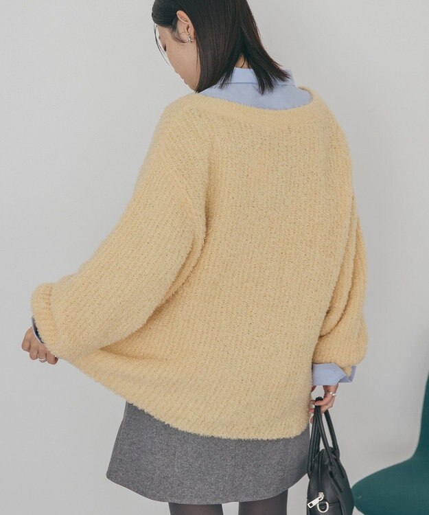 AMERICAN HOLIC ミニシャギーラメニットプルオーバー Orange