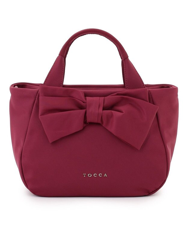 TOCCA RIBBON CUBE NYLON MINI TOTE ミニトートバッグ レッド系