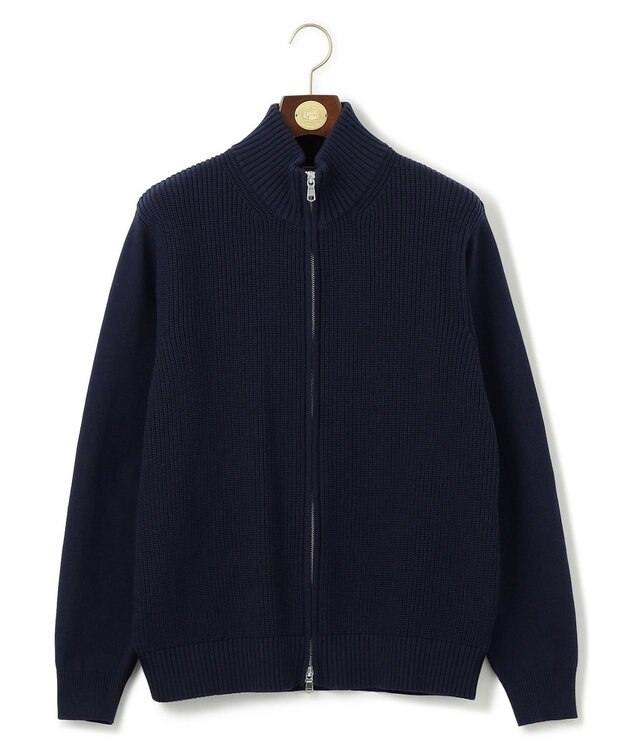 J.PRESS MEN 【WEB・一部店舗限定】フルジップカーディガン ネイビー系