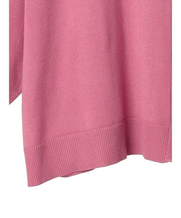 earth music&ecology サイドスリットルーズＶネックカーディガン Pink