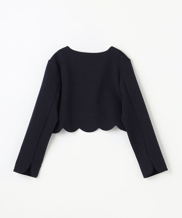 ANY KIDS グログラン リボン ジャケット ネイビー