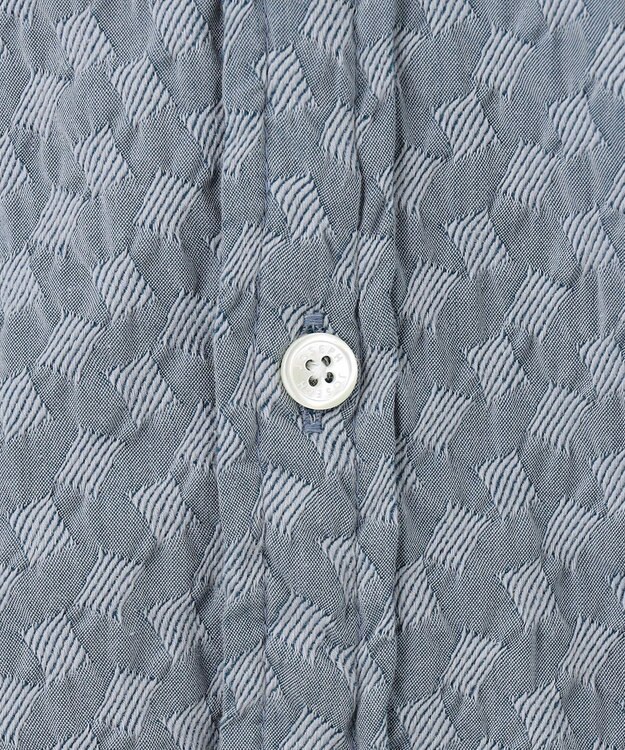 JOSEPH HOMME パターンジャガードストレッチ  /  レギュラーカラー半袖シャツ ライトグレー系