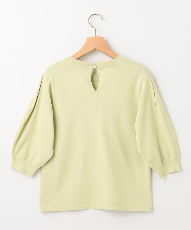 組曲 【アンサンブル対応】ブーケカラー6分袖ニット グリーン系