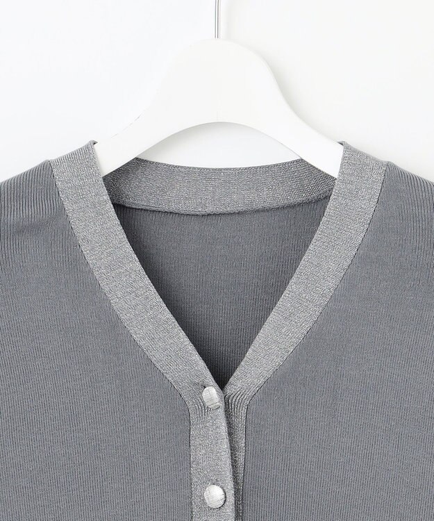 Feroux 【洗える・セットアイテム】ラメライン・ニットセットアップ ブルー系