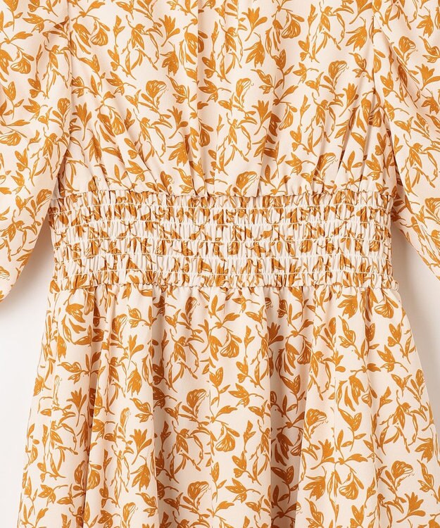 Feroux フラワープリント ワンピース ホワイト系1