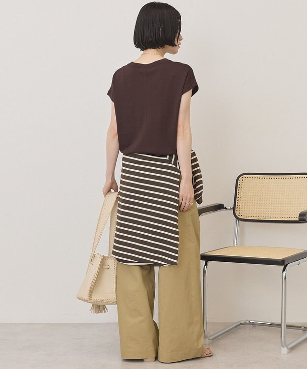 AMERICAN HOLIC フレンチスリーブニットプルオーバー Brown