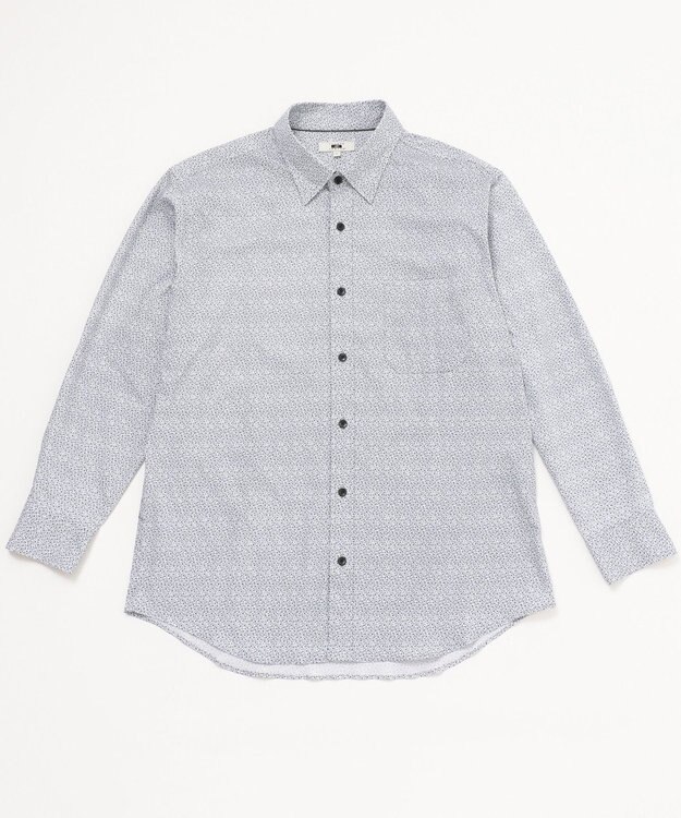 JOSEPH ABBOUD 【キングサイズ】コンパクトジャージープリント シャツ ホワイト系5