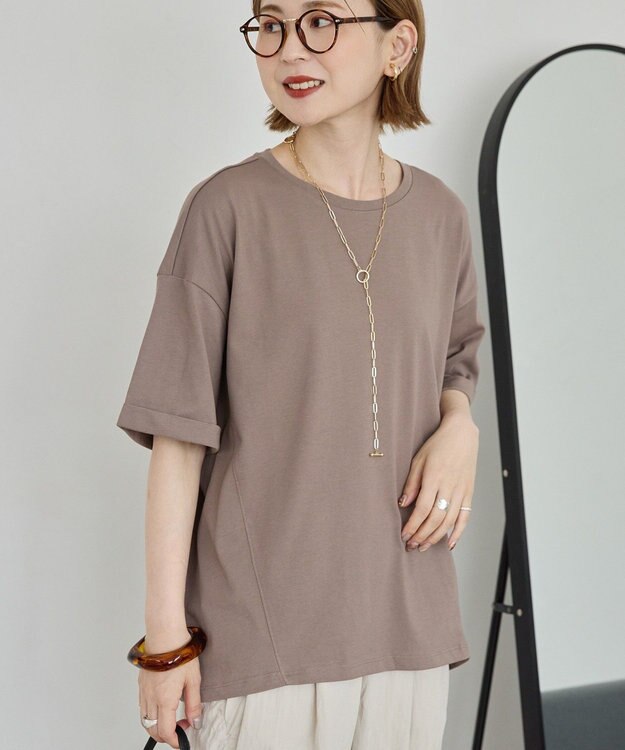 AMERICAN HOLIC 接触冷感バック切替コクーンプルオーバー Mocha