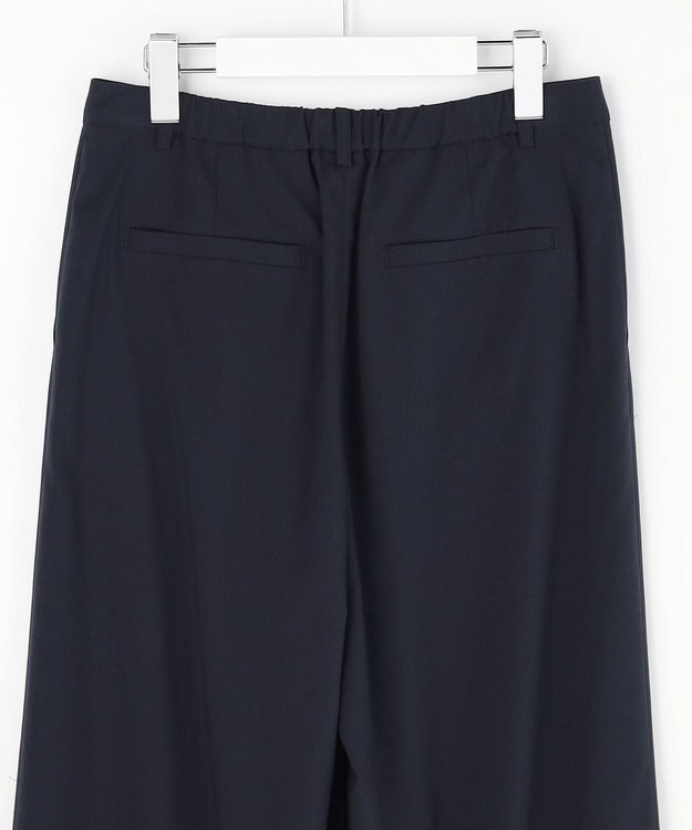 J.PRESS LADIES S トロピカルストレッチ ワイド パンツ ネイビー系