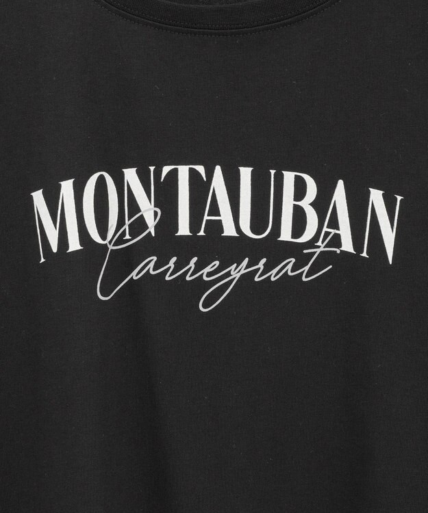 Green Parks キレイ目ロゴ長袖Ｔシャツ Black