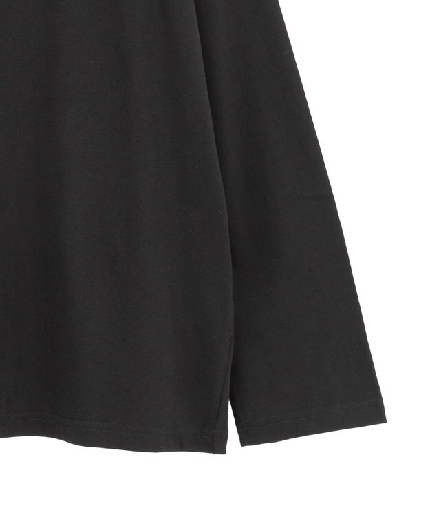 Green Parks キレイ目ロゴ長袖Ｔシャツ Black