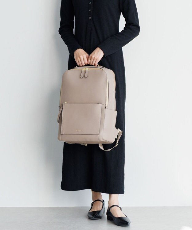 ACE BAGS & LUGGAGE Jewelna Rose ウェールズ リュック B4サイズ 15.6インチ収納 本革 11975 ジュエルナローズ グレージュ