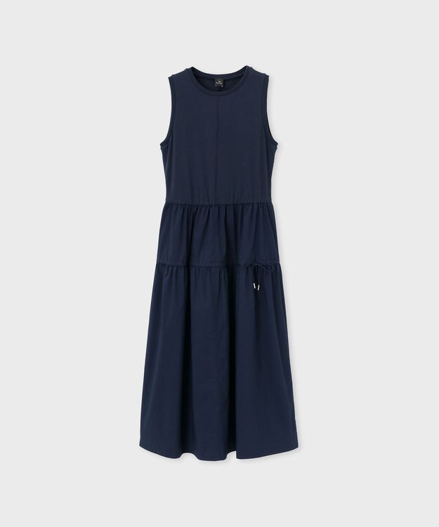 Paul Smith コットンブレンド コンビネーション ワンピース ネイビー