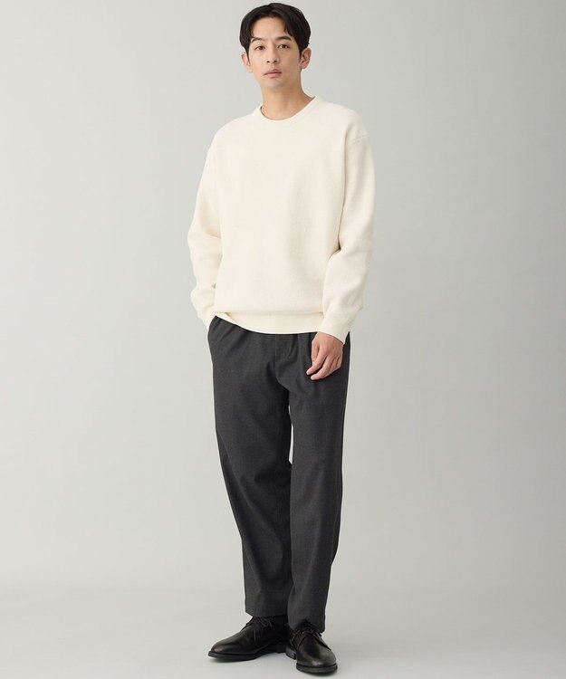 UNFILO MENS ライトモール ニット エクリュ