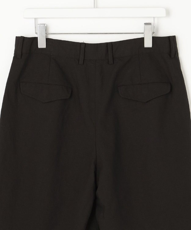 UNFILO MENS ライトリネン ショートパンツ [23年春夏商品] ブラック