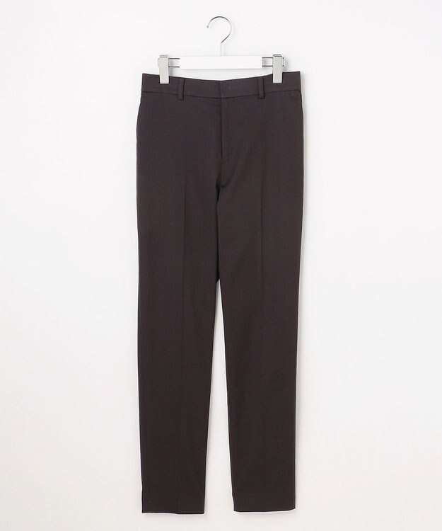 自由区 コットンサテンテーパード パンツ ［新色］ダークブラウン系