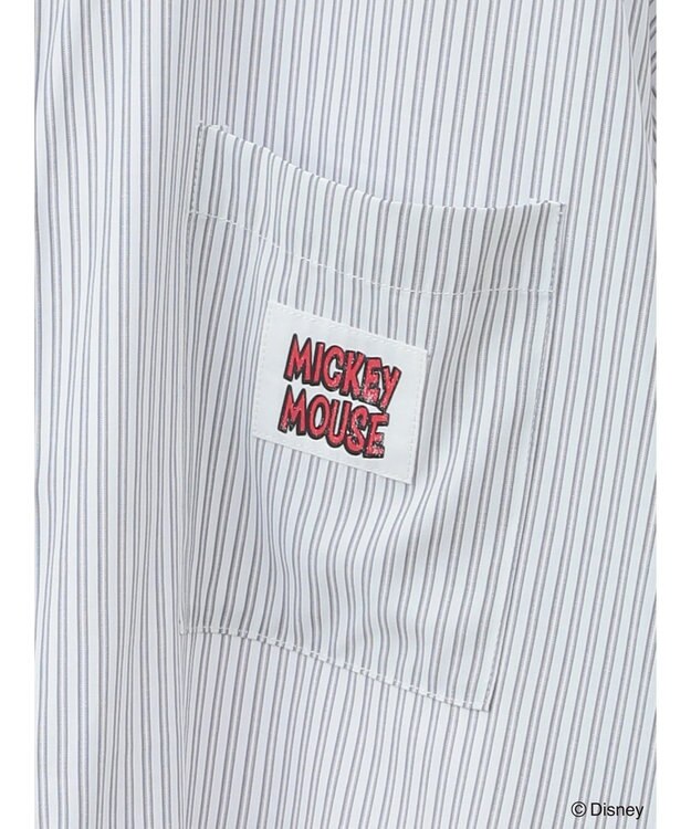 Green Parks ミッキーフレンド／体操プリント半袖シャツ Stripe