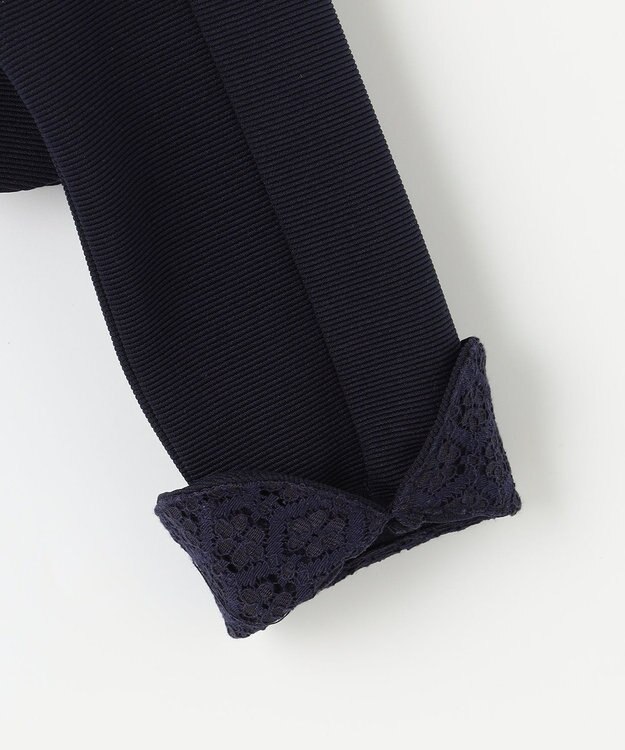 ANY KIDS グログラン リボン ジャケット ネイビー