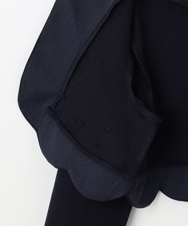 ANY KIDS グログラン リボン ジャケット ネイビー