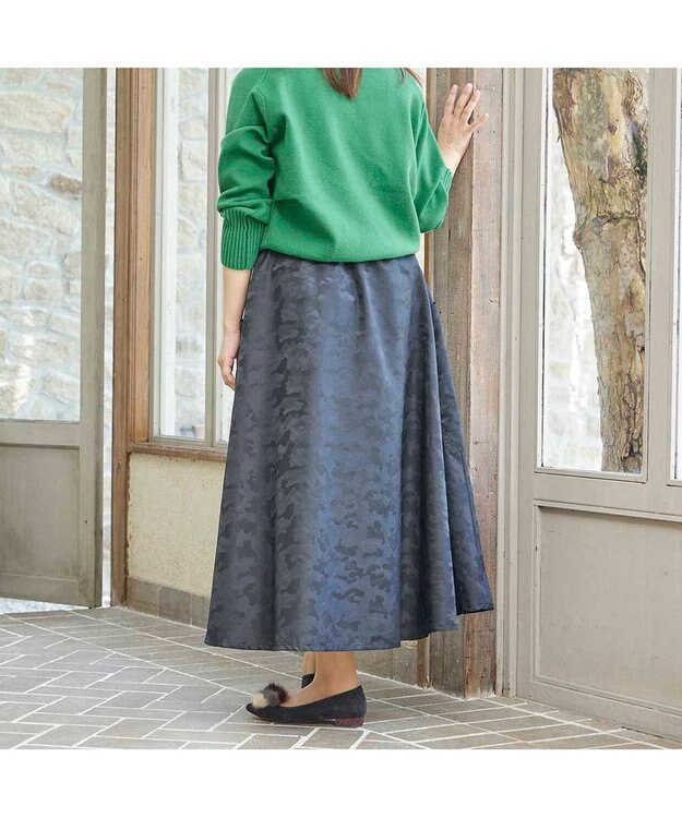 MODE ET JACOMO <MODE ET JACOMO>ファー付ポインテッドトゥフラットパンプス ダークグレースエード