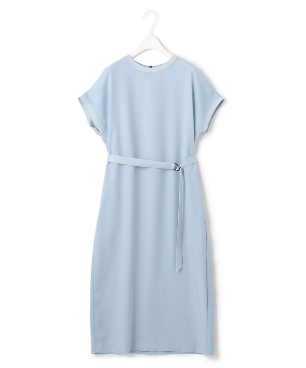 ICB 【接触冷感・UVケア・速乾・洗える】FluidBackSatin ワンピース ライトブルー系