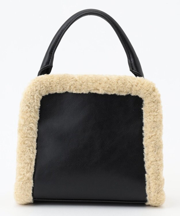 ICB 【CLASSY.1月号掲載】トリミングスクエア ショルダーバッグ ブラック系