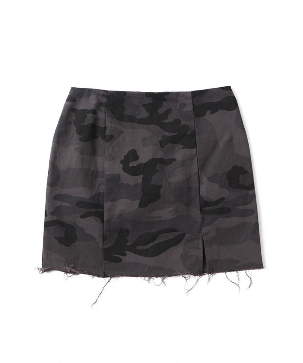 WEGO カモフラージュタイトミニスカート ブラックその他