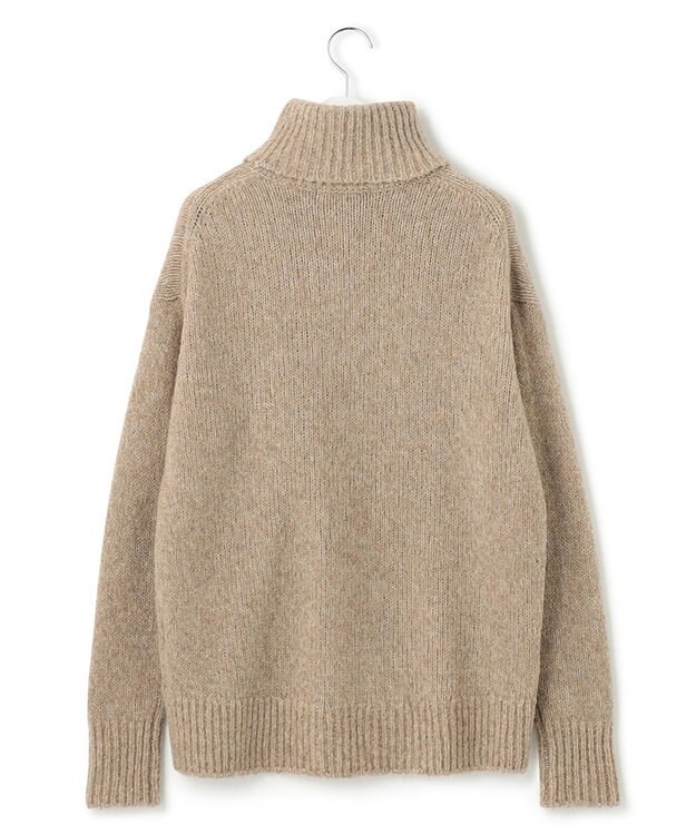 23区 【洗える】ブークレ タートルネック ニット ベージュ系