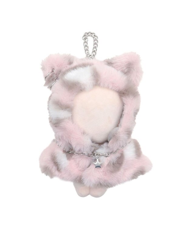 WEGO 【痛バ＆推し活グッズ】ぬいアニマルレオパード着ぐるみケープ15cm ライトピンク