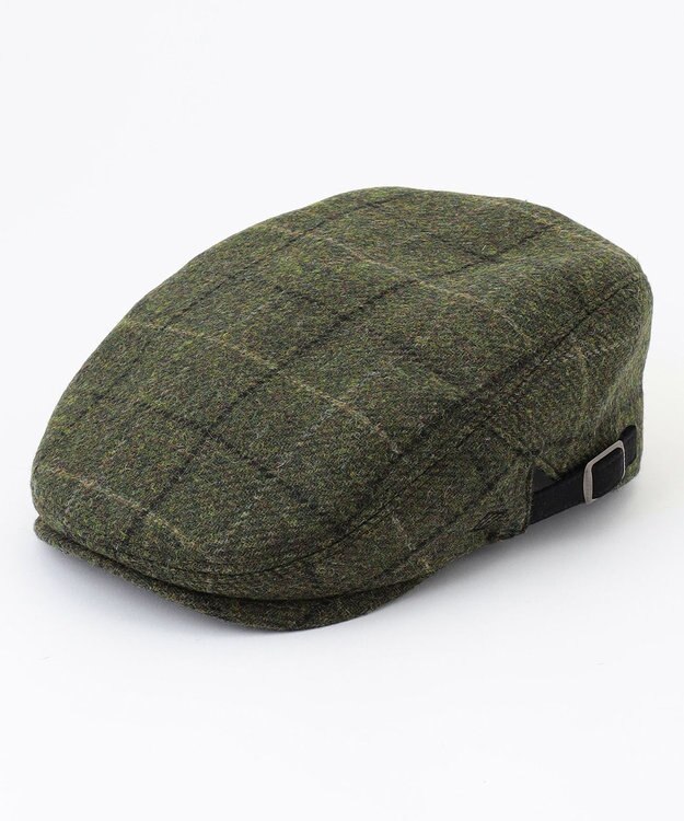 JOSEPH ABBOUD 【サイズ調整可・ツィード/UKファブリック】ツイード ウインドーペン ハンチング カーキ系4