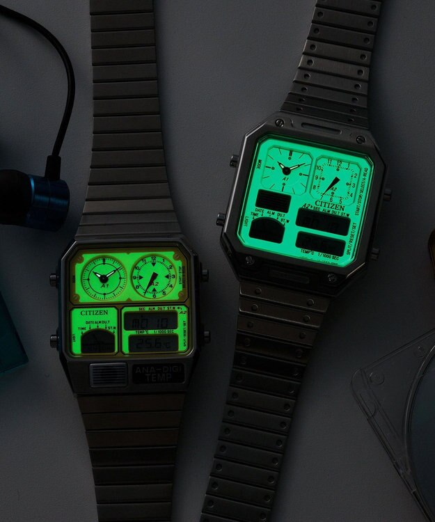 CITIZEN 【PLAYGROUND Edition 特定店限定モデル】アナデジテンプ 数量限定 JG2170-59Y シルバー