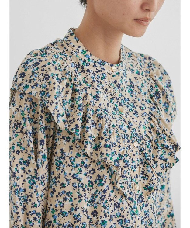 AMERICAN HOLIC アソートプリントフリルブラウス Light Beige