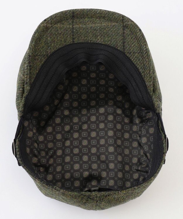 JOSEPH ABBOUD 【サイズ調整可・ツィード/UKファブリック】ツイード ウインドーペン ハンチング カーキ系4