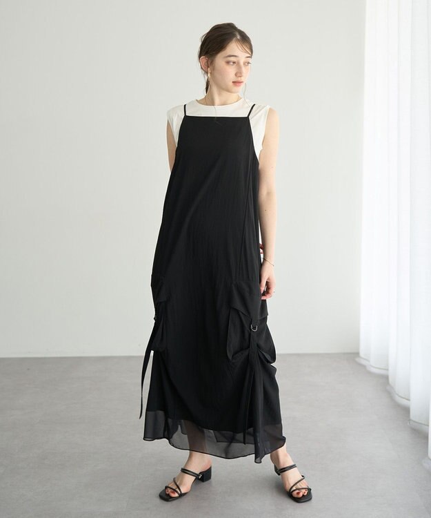 YECCA VECCA コットンスムースノースリーブトップス Off White