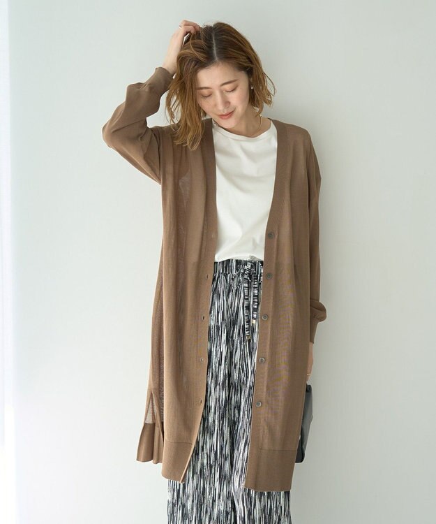 YECCA VECCA コットンスムースノースリーブトップス Off White