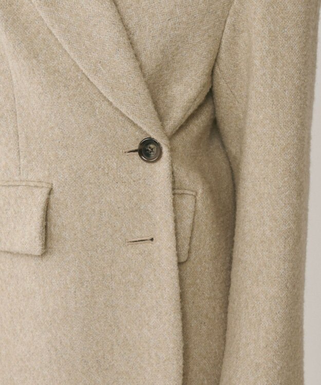 GRACE CONTINENTAL ヘリンボーンツイードジャケット ベージュ