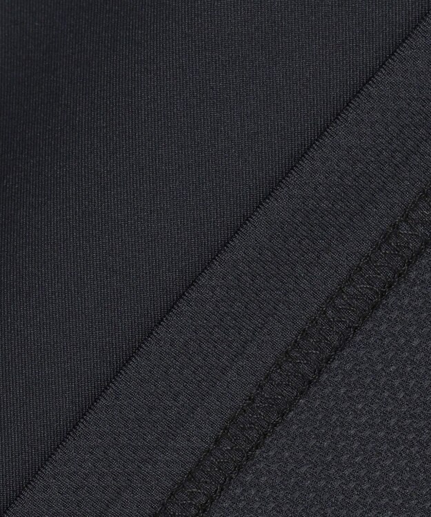 PW CIRCULUS 【UVカット / 吸水速乾 / 伸縮性抜群】【WOMEN】ウエスト切り替えモック T ブラック系