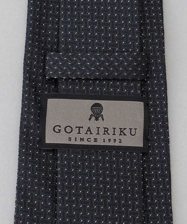 GOTAIRIKU GOTAIRIKU別注【日本製】シルク ネクタイ_小格子柄 ブラック系8