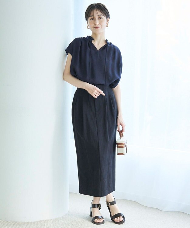 UNFILO L タックスカート ネイビー