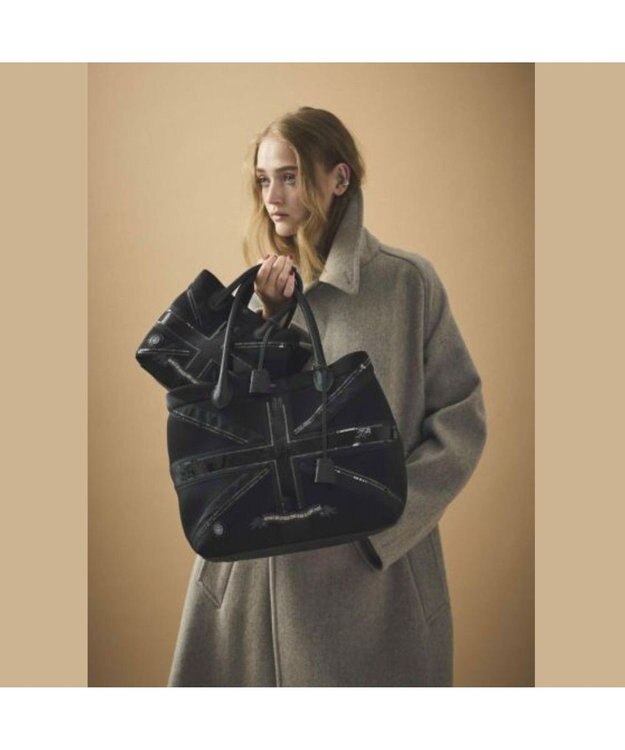 A.D.M.J. 【魔法の様に軽い】マジックライト/ユニオンジャックキューブトート34cm NE/AZU