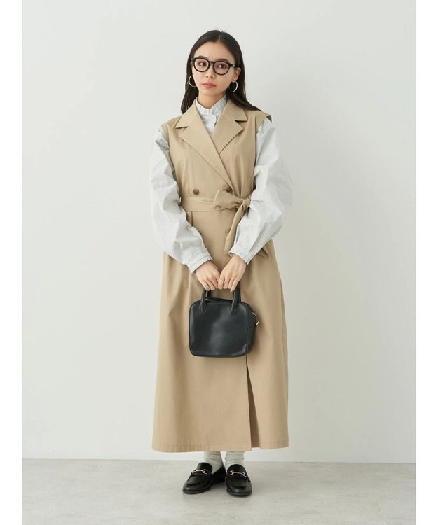 earth music&ecology ２ＷＡＹジレンチ Beige