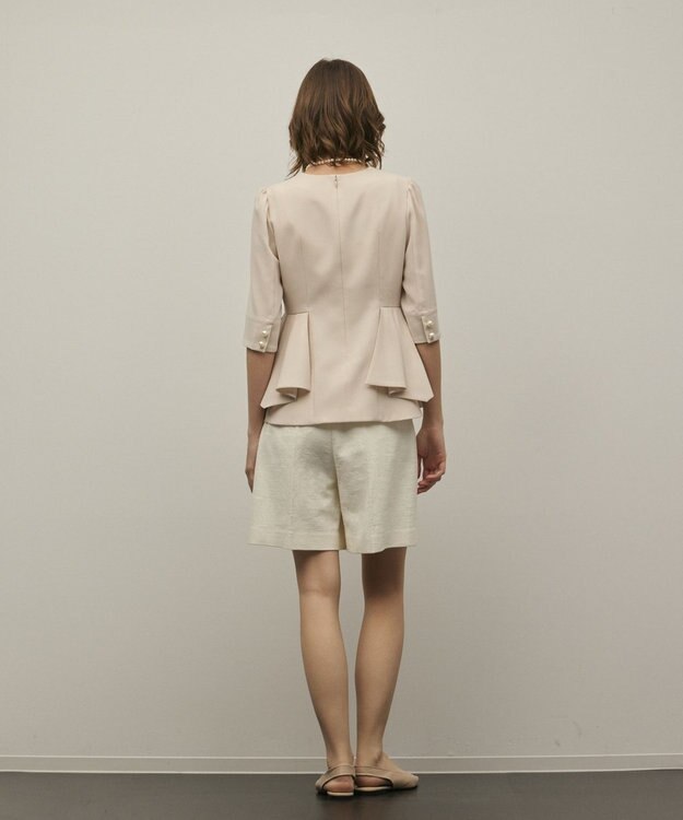 GRACE CONTINENTAL ツイードタックショートパンツ キナリ